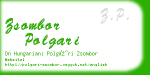 zsombor polgari business card